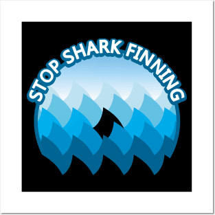 Stop Shark Finning Posters and Art